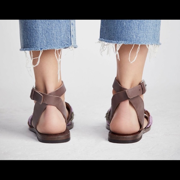 NWT Free People Torrence Leather Wrap Sandal✨ - Picture 3 of 5